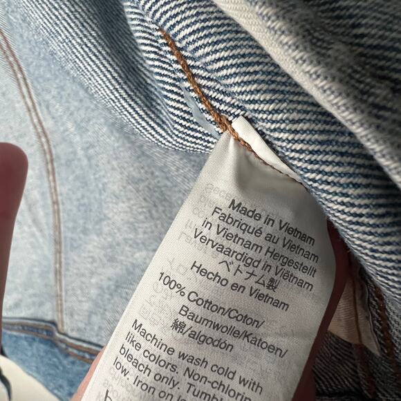 Madewell The Oversized Trucker Jean Jacket Size Small - Picture 7 of 9
